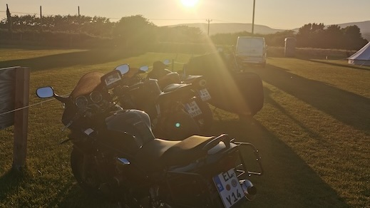 Free parking and excellent facilities at the club house for the Isle of Man TT glamping accommodation 