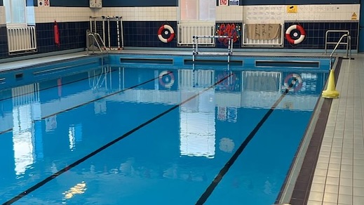 The Douglas Isle of Man glamping site set up for TT Races has excellent facilities including a cinema and swimming pool