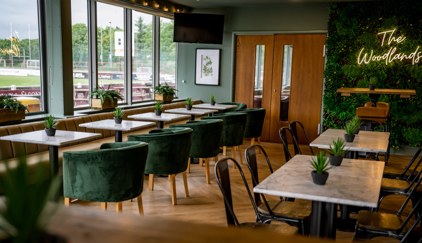 Glamping village accommodation for Lytham Festival with excellent facilities including a beautiful modern bar in the club house